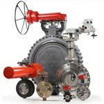 Bi-offsetový motýľový ventil